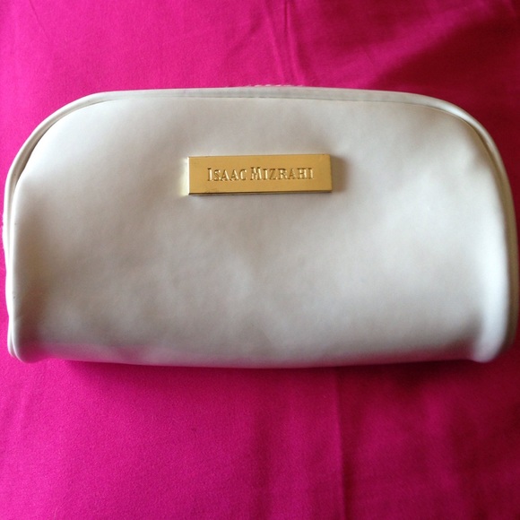 ISAAC MIZRAHI white purse/clutch