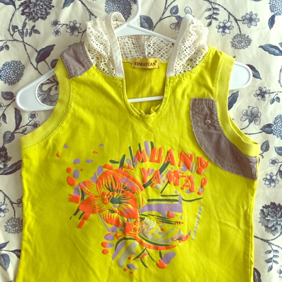 Lime green top