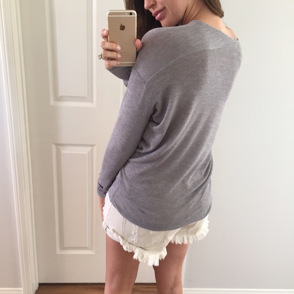 • LAST • Dusty Grey Light Dolman LS - Picture 2 of 4