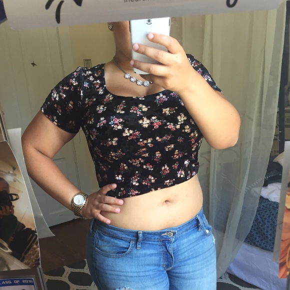 Forever 21 Floral Crop Top