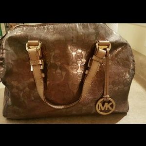 Michael kors bronze satchel