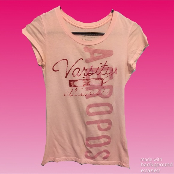 💕 Aeropostale Pink Varsity Shirt 💕