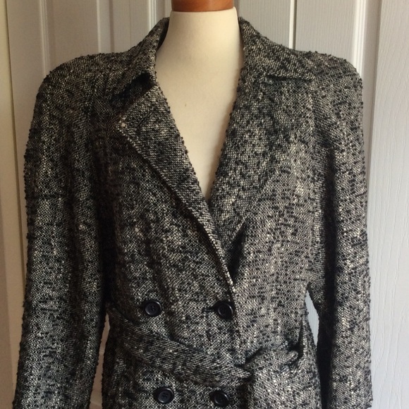 80s Vintage wool tweed Caumont Coat
