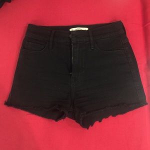 Black Abercrombie jean shorts