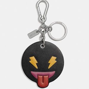 Coach cheeky emoji bag charm