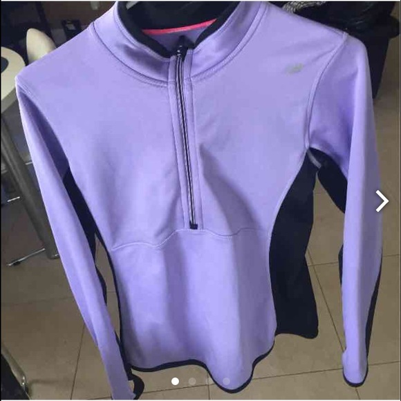 Purple new balance quarter zip