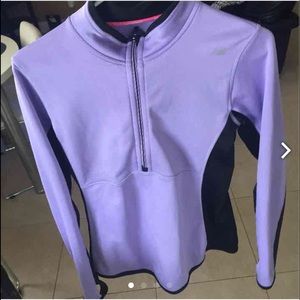 Purple new balance quarter zip