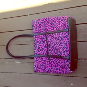 Purple Leopard Vera Bradley Messenger Bag