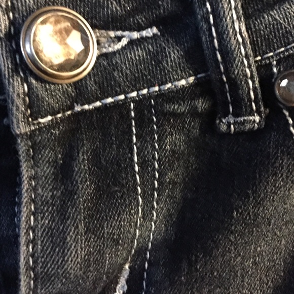 Red Rivet Flare Denim Jeans🎄🎁 - Picture 2 of 4