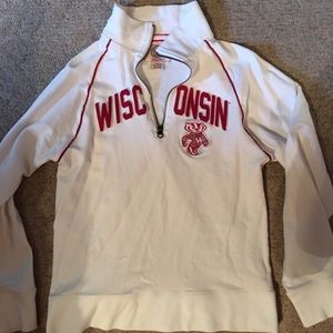 Super soft Wisconsin half zip up