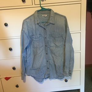 Denim button up