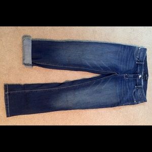 White House Black Market crop leg jeans