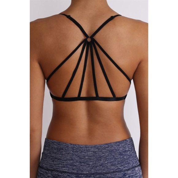 💛Cross Back Bra - White - Picture 2 of 2