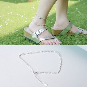 Silver anklet