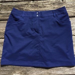 Navy golf skort