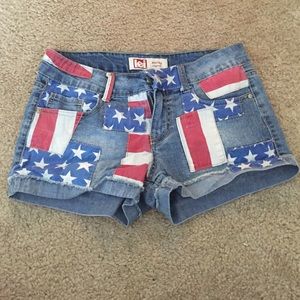 American flag shorts