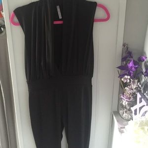 Plunge v neck jumpsuit