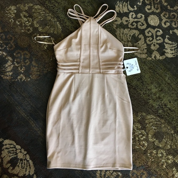 NWT Gold/beige Hello Molly! dress