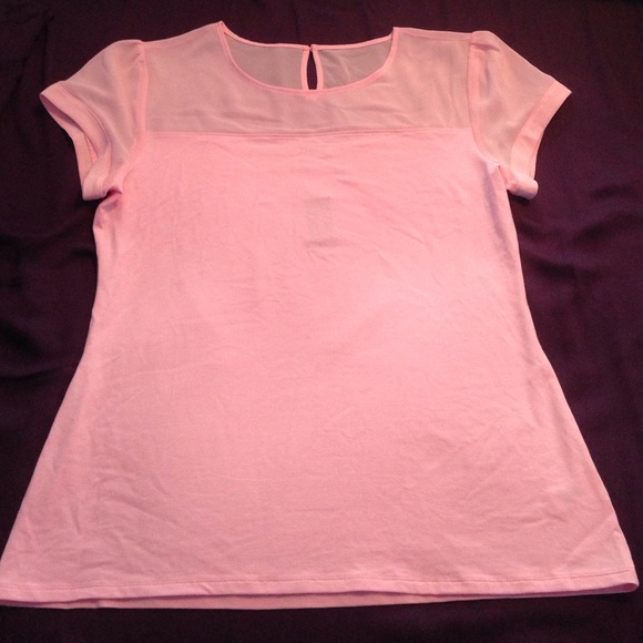 Express short sleeve pink blouse NEW with tags XL