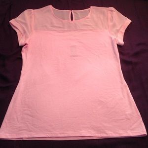 Express short sleeve pink blouse NEW with tags XL