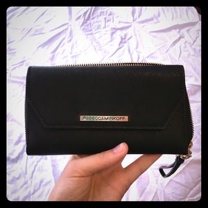 Black Rebecca minkoff Monroe wristlet