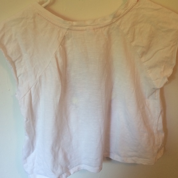 Skeleton white crop top! size medium (fits a small - Picture 3 of 3