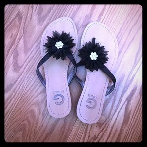 Black dressy guess sandals