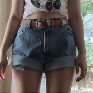 Light Wash High Waisted Shorts