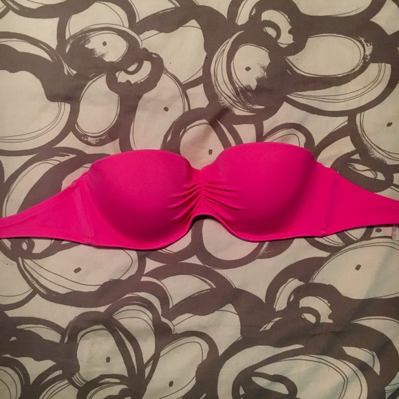 👙Victoria's Secret Bandeau Swim Suit- hot pink