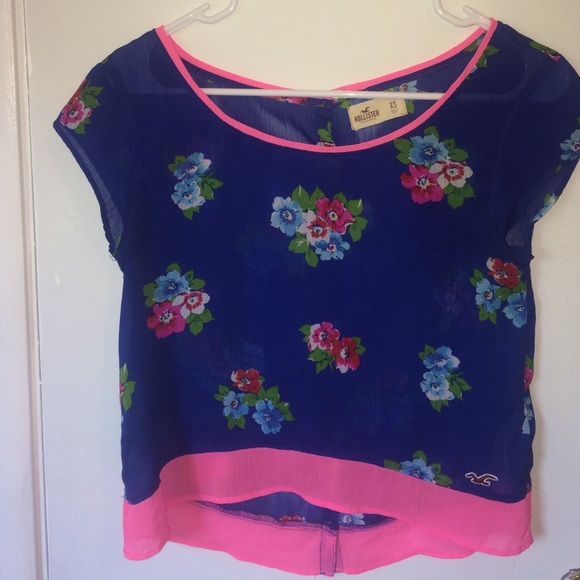 Hollister floral crop top!! size XS! - Picture 1 of 3