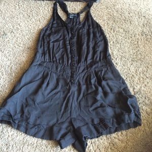Cute black racerback romper !