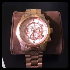 Oversized Rose Gold Michael Kors watch!