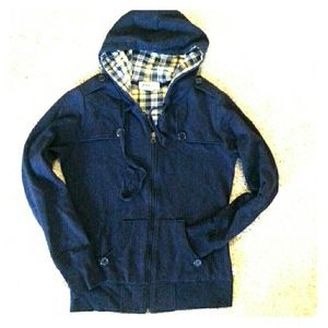 CLOSET CLEAROUT! Plaid hooded jacket