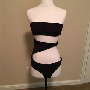 H&M black bathing suit