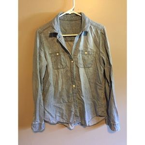 Jean button up shirt