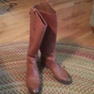 Whiskey colored boots.