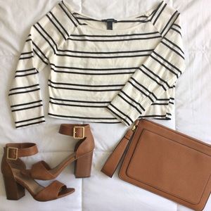 striped crop top