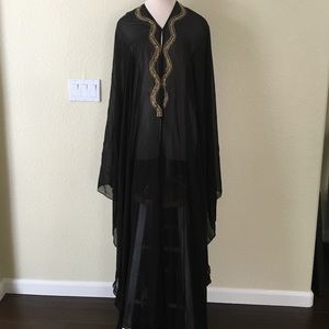 Abaya , long sheer cardigan