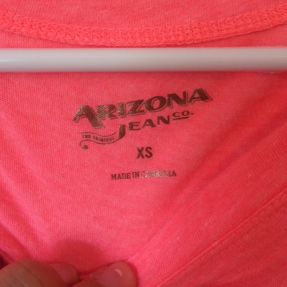 coral colored anchor crop top! with tie! XS - Picture 2 of 3