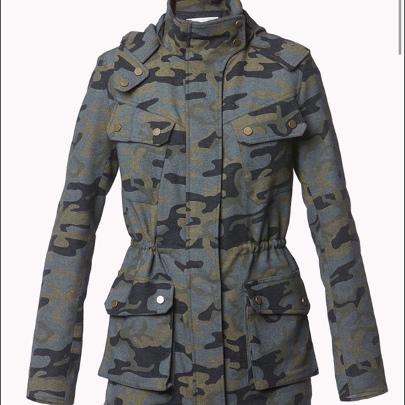 veronica beard camo jacket