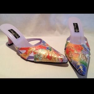 Multi-Color Pointed Toe heels