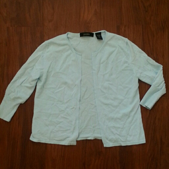 Express baby blue cropped sweater