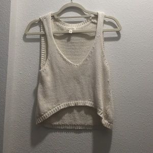 Cut off tank sweater