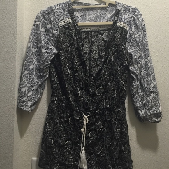 3/4 sleeve romper