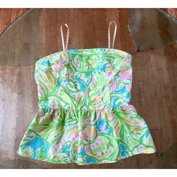 🌸🐘Lilly Pulitzer Peplum Top
