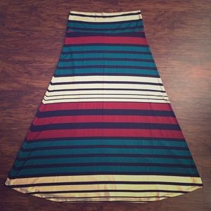 Mossimo Striped Maxi Skirt