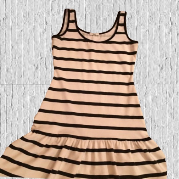 Bar III nautical drop waist tank dress