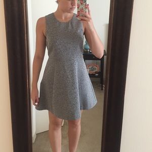 Grey brushed leopard Banana Republic dress