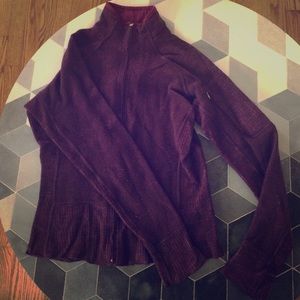 Mountain hard wear wool blend zip jacket