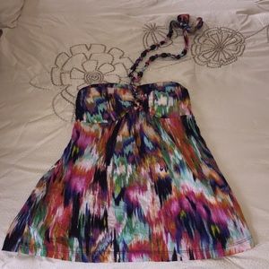 Watercolor halter top